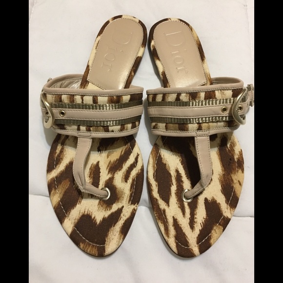 Dior Shoes - NWT Dior Animal Print Sandals
